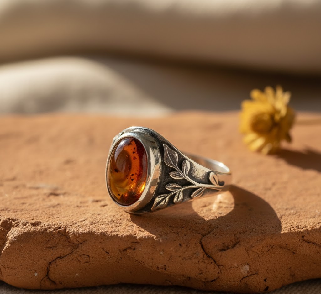 Handcrafted silver ring